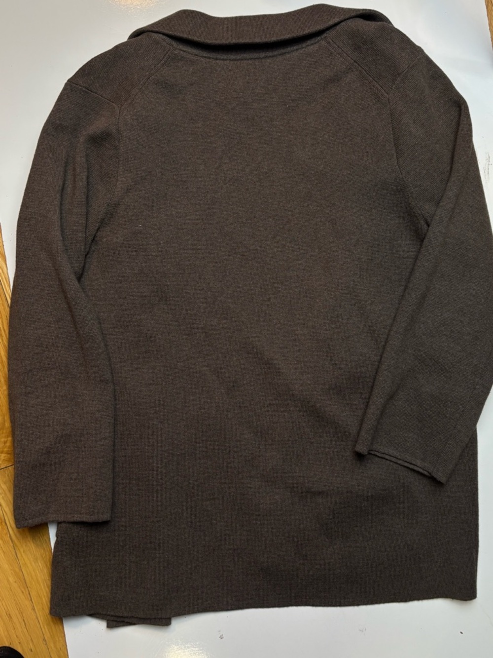 Quince Open Front Knit Blazer Cardigan sz S - Picture 6 of 6